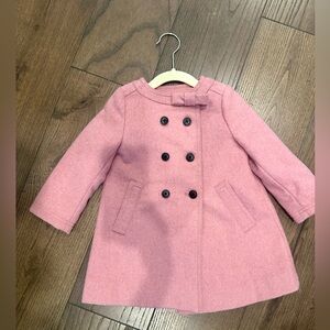 Edgehill Collection Classic Double Breasted Wool Blend Luxury Coat 24 M